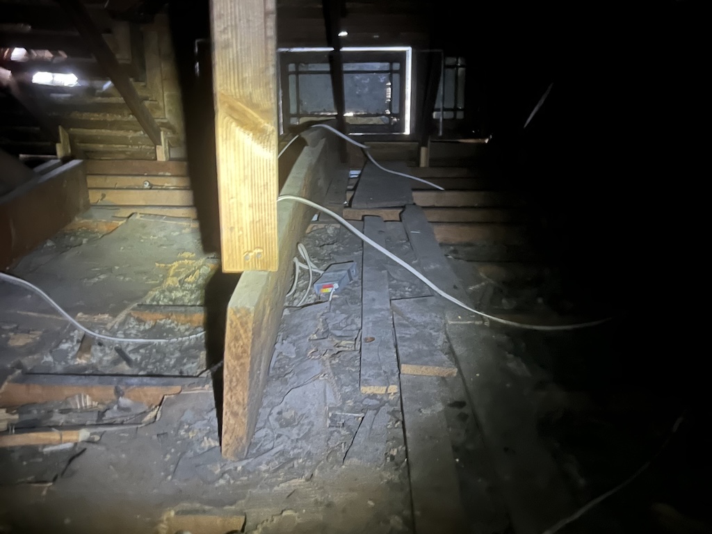 Inadequate roof framing 
