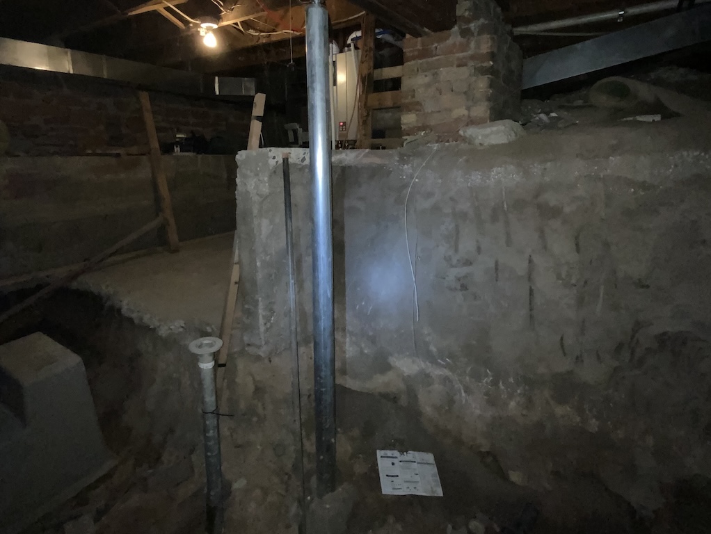 improper crawl space excavation