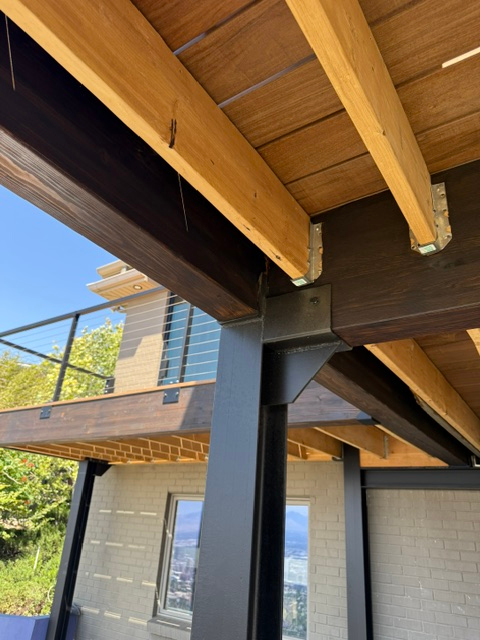 Deck with View 2 Underside Beams of Engineered Deck