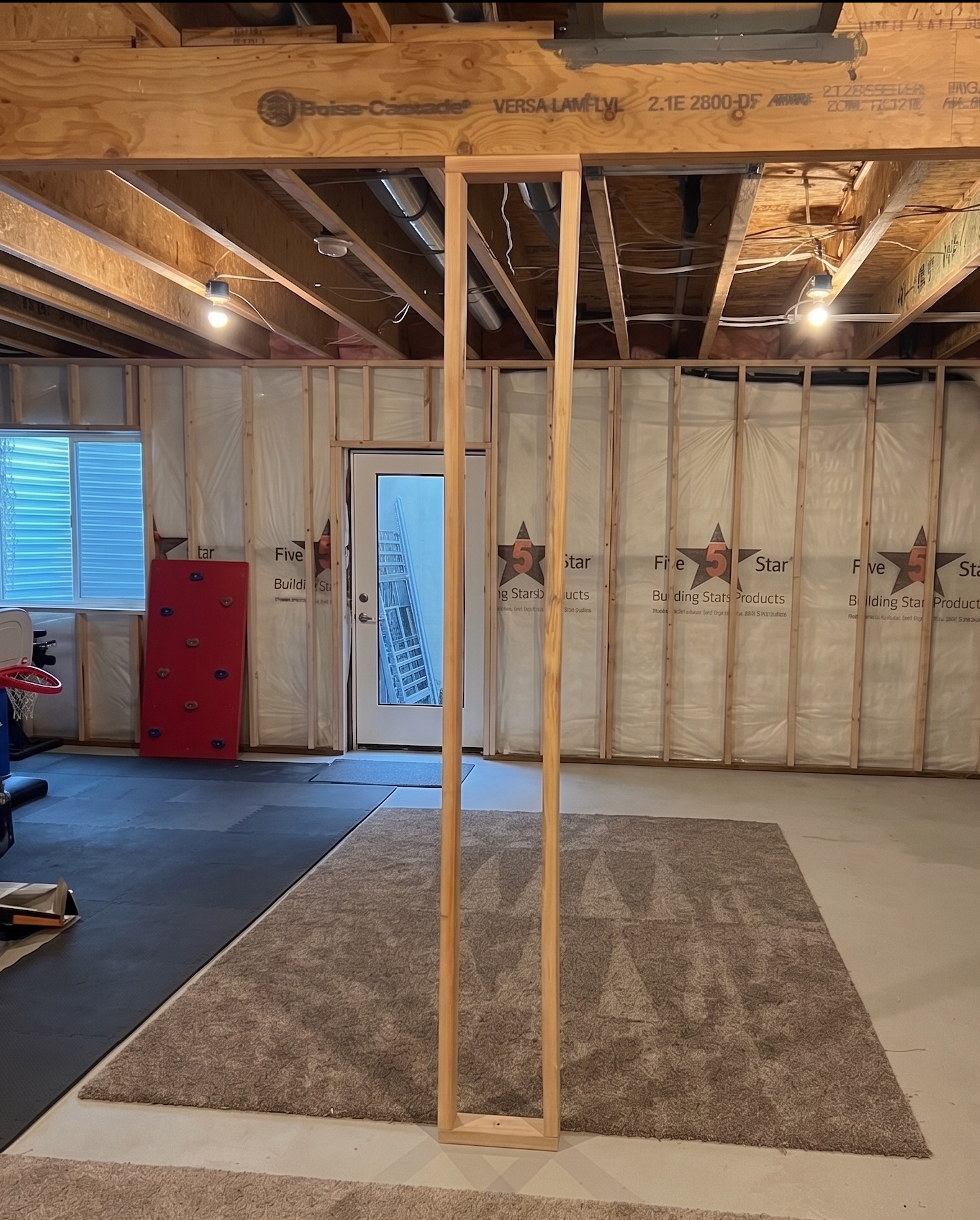 structural failure due to buckled wall stud